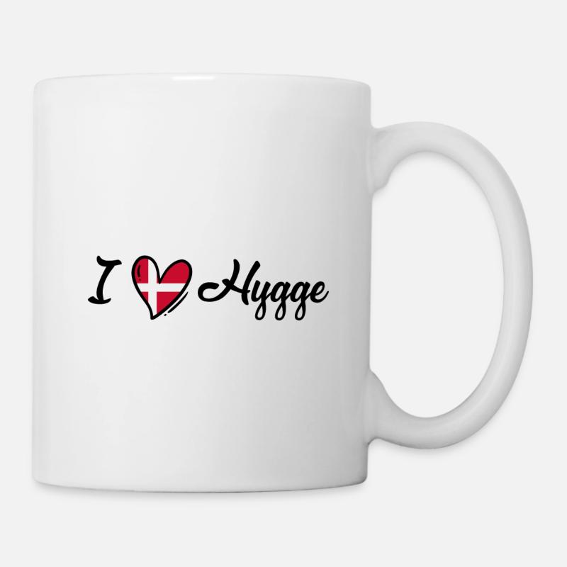 J’aime Hygge - Danemark - Lifestyle - Dänemark - Mug blanc - blanc