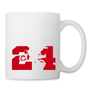 Moto 24 Biker - Tasse - Weiß - Rechts