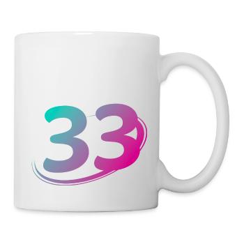 Number 33 multicolor - Mug - white - Right