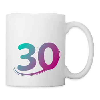 Number 30 multicolor - Mug - white - Right