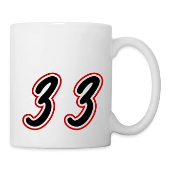 33 Zahl symbol - Tasse - Weiß - Rechts