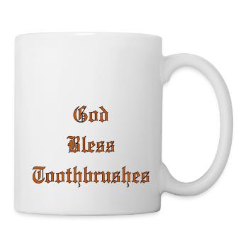 GodBlessBrosses à dents - Mug blanc - blanc - Droite