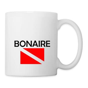 Drapeau de plongée Bonaire - Plongée sous-marine - Plongée sous-marine - Tauchen - Mug blanc - blanc - Droite