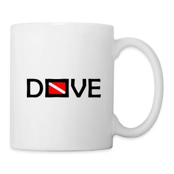 Plongée Plongeur Down Flag Plongée sous-marine Taucher Tauchen - Mug blanc - blanc - Droite