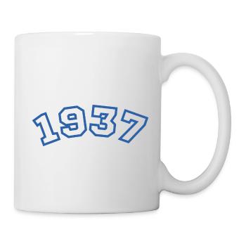 1937 bleu sport - Mug blanc - blanc - Droite