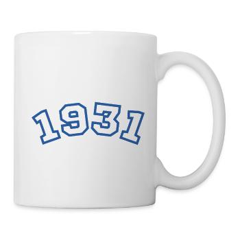 1931 bleu sport - Mug blanc - blanc - Droite