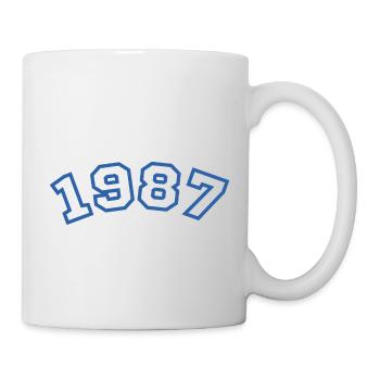 1987 Sport Blau - Tasse - Weiß - Rechts