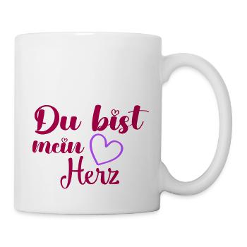Tu es mon cœur - Mug blanc - blanc - Droite