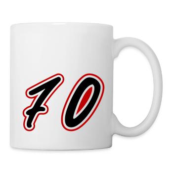 70 Number Symbol - Mug - white - Right