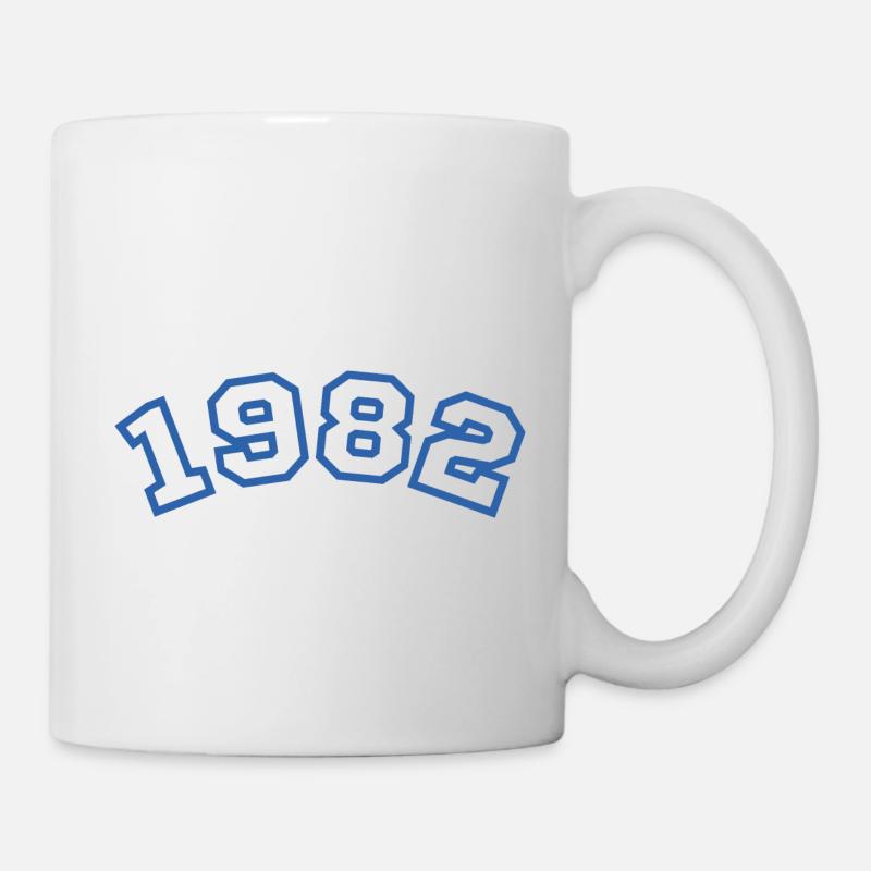 1982 bleu sport - Mug blanc - blanc