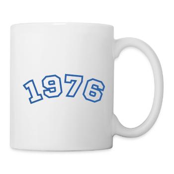 1976 bleu sport - Mug blanc - blanc - Droite