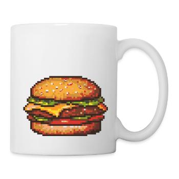Burger Pixel Icon - Mug - white - Right
