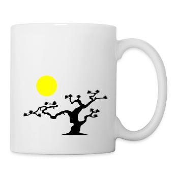 Arbre japonais - Mug blanc - blanc - Droite