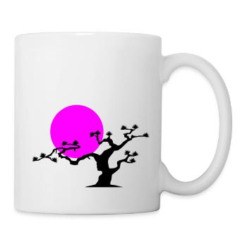 Arbre japonais - Mug blanc - blanc - Droite