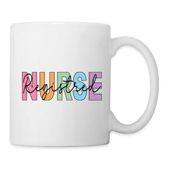 Registered Nurse Shirt, Custom Nurse - Mug - white - Right