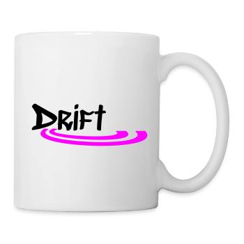 Street Drift (Dunkle Schrift/Heller Hintergrund) - Tasse - Weiß - Rechts