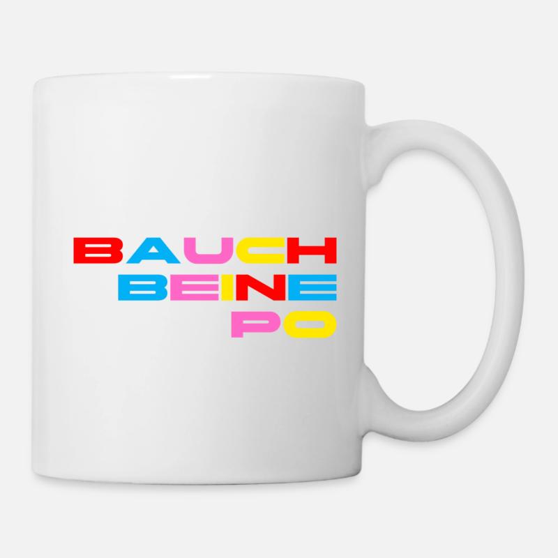 "BELLY LEG BUTTOCKS" FORM YOUR BODY - Mug - white