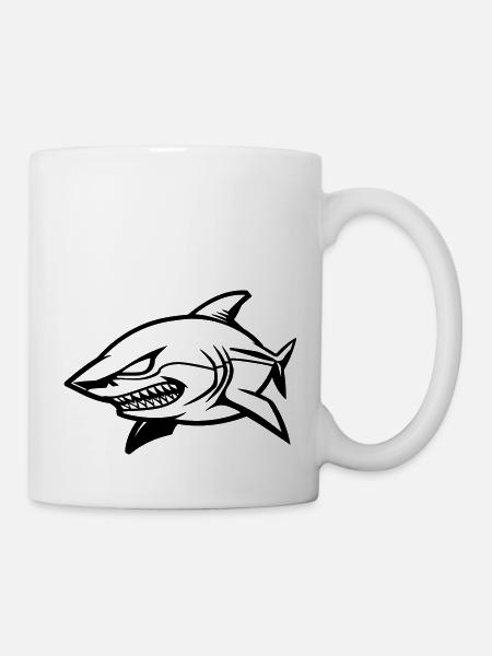 hai comic - Tasse - Weiß
