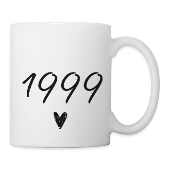 1999 Herzgeburtstag - Tasse - Weiß - Rechts