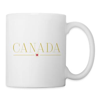 J’aime le Canada, T-shirt design de style élégance - Mug blanc - blanc - Droite