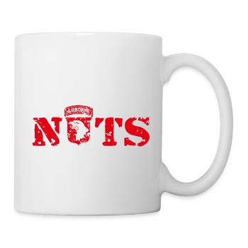 AVM Bastogne NUTS Battle Bulge Bâtards battus - Mug blanc - blanc - Droite