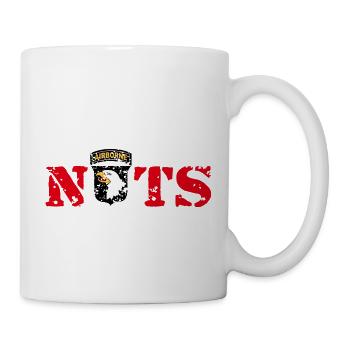 AVM Bastogne NUTS Battle Bulge Bâtards battus - Mug blanc - blanc - Droite