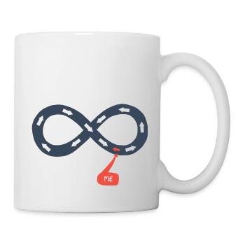Me and the infinite, against the tide - Mug - white - Right