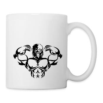 strong gorilla - Tasse - Weiß - Rechts