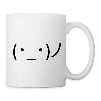 Einfach mal Hallo sagen! 👋 - Tasse - Weiß - Rechts