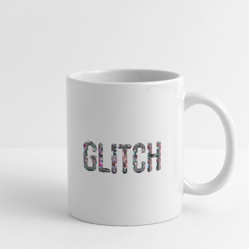 Glitch Computer PC Elektronik Gaming Medien Kunst Tasse