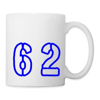 62 Symbole numérique - Mug blanc - blanc - Droite