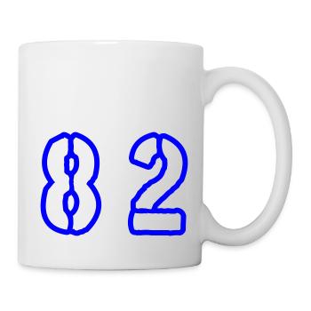 82 Symbole numérique - Mug blanc - blanc - Droite