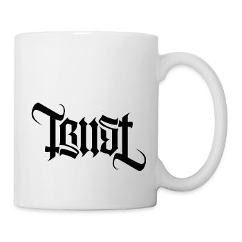 TRUST AMBIGRAM gothic - Tasse - Weiß - Rechts