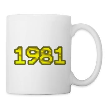 Nerd 1981 - Tasse - Weiß - Rechts