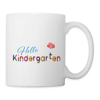 Bonjour la maternelle - Mug blanc - blanc - Droite