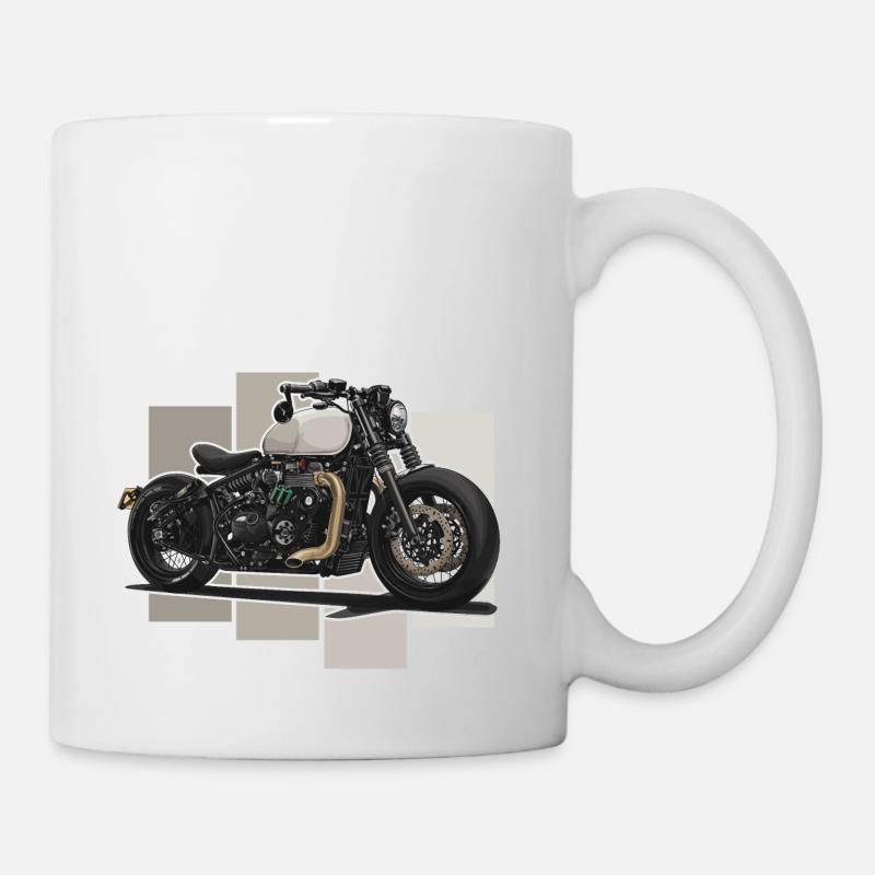 Bobber // Personnalisé // Moto - Mug blanc - blanc