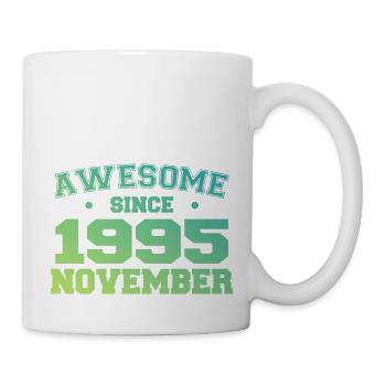 Born November 1995 Birthday Gift November 1995 - Mug - white - Right