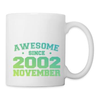 Born November 2002 Birthday Gift November 2002 - Mug - white - Right