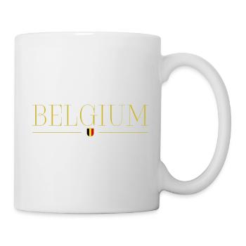 I Love Belgium Tenue T-Shirt Design - Mug blanc - blanc - Droite