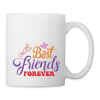 t shirt meilleure amie - Mug blanc - blanc - Droite