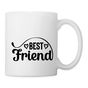 t shirt meilleure amie - Mug blanc - blanc - Droite