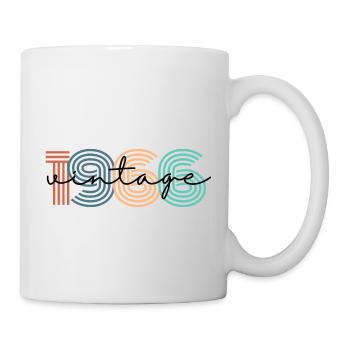 1966 Vintage Retro - Tasse - Weiß - Rechts