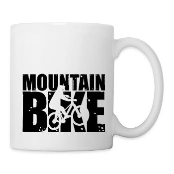 Mountainbike Sport Fahrrad - Tasse - Weiß - Rechts