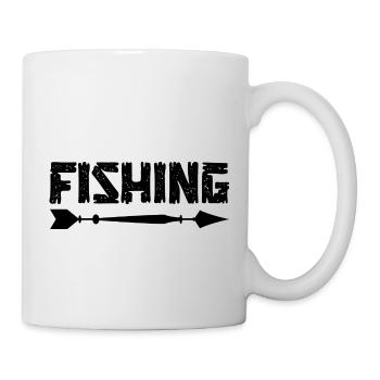 Angler Spruch Fischen Fischer Geschenksidee - Tasse - Weiß - Rechts