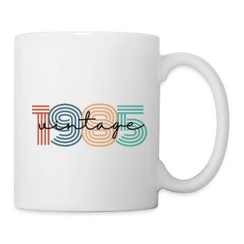 1985 vintage rétro - Mug blanc - blanc - Droite