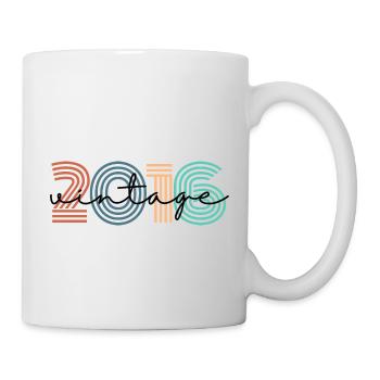 2016 vintage rétro - Mug blanc - blanc - Droite