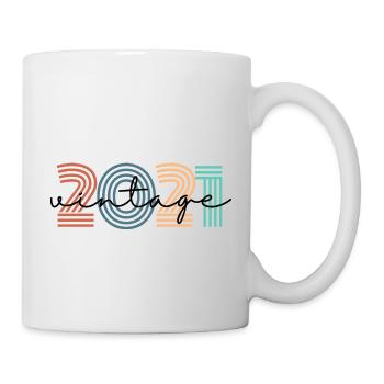 2021 Vintage Retro - Tasse - Weiß - Rechts