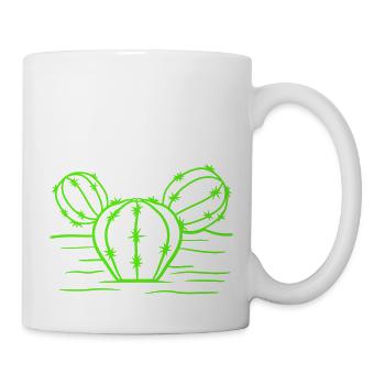 Kaktus Stacheln Wüste Kakteengewächs Cool Kakteen - Tasse - Weiß - Rechts