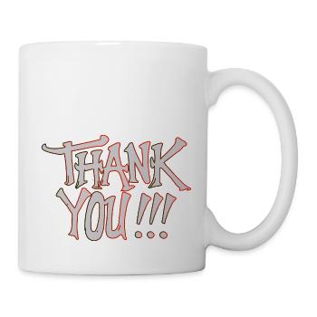 VIELEN DANK - Tasse - Weiß - Rechts