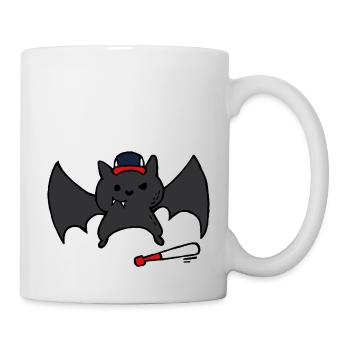 Lustige & Niedliche Baseball Bat / Fledermaus - Tasse - Weiß - Rechts